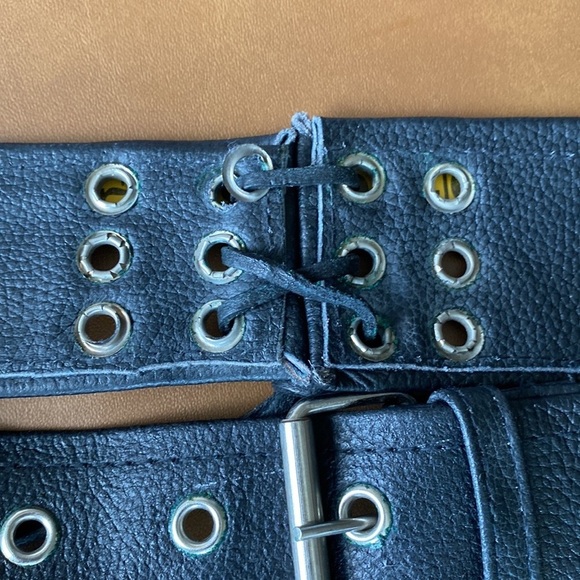 Leather Biker Motorcycle Chaps Size Medium JAFRUM Motorcycle Gear - Picture 7 of 13